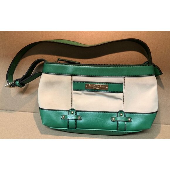 Etienne Aigner purse shoulder handbag green & putty really nice - Picture 1 of 14